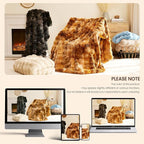 L'AGRATY Faux Rabbit Fur Throw Blanket - Image 8