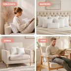 Utopia Bedding 17x17 Pillow Inserts, 2 Pack | Indoor cushion inserts - Image 5