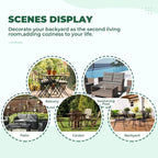 DANGHOOGY Wicker Chair Cushions, Waterproof Outdoor Loveseat Cushions - Image 7