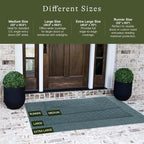 WaterHog Squares Front Door Mat Indoor Outdoor Entrance, All-Weather Mats | - Image 2