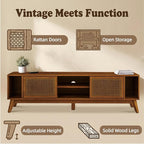 LKTART 68 Inch Mid Century Modern TV Stand - Image 5
