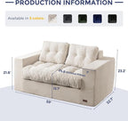 MAXYOYO Loveseat Sofa Couch, Upholstered Bean Bag Chair Cloud 2-Seat - Image 2