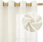 Sheer Linen Curtains 63 inches Long - Image 2
