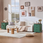 Joaxswe Farmhouse Night Stand, Sofa Bed Side Table Chest of Drawers, Wood - Image 5