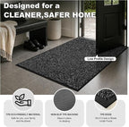 Super Absorbent Front Door Mat, 29.5" x 17", Non-Slip Washable Indoor Doormats - Image 5