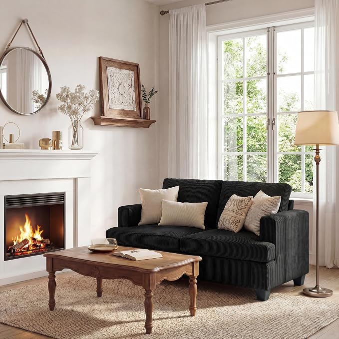 Apicizon 63" Loveseat Sofa Couch, Cloud Couch Lounge Sofa - Image 8