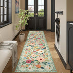 DUKINO 2.6x10 Runner Rug for Hallway, Washable Kitchen Rugs Non Slip, Low Pile - Image 6