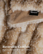 Ultra Soft Cozy Faux Fur Throw Blanket, Fuzzy Plush Thick Bubble Blanket - Image 4