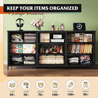 WLIVE 63''W Dresser for Bedroom, 75 inch TV, Wide Chest of Drawers - Image 5