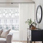 Beige White Pinch Pleated Extra Wide Curtain Panels 96 Inches Long 100 Wide | - Image 2
