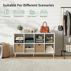 8-Cube Bookshelf 2 Tier Modern Bookcase - Image 6