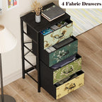 Furnulem 4 Drawer Dresser, Vertical Nightstand - Image 7