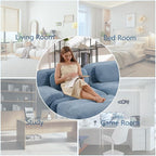 Boneless Sectional Couch, No Assembly Required, 152.7” U Shaped Modular Cloud - Image 8
