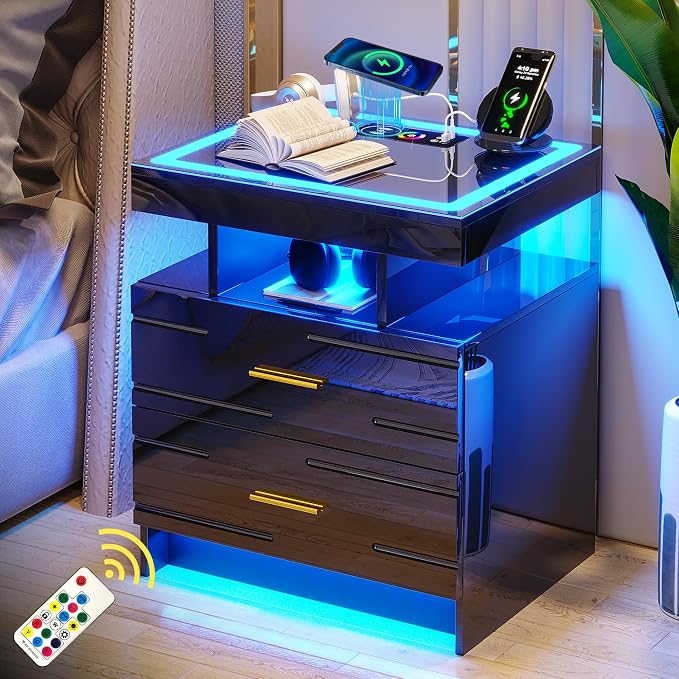 WOOVIVS Nightstand Set of 2 - Image 2