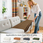 Hokway Stretch Couch Cushion Covers, 3 Piece Individual Sofa Cushion - Image 4