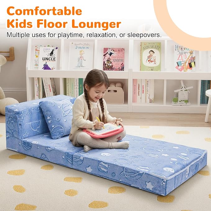 MeMoreCool Glow Space-Themed Tri-fold Sofa Bed - Image 3