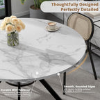 42" Round Dining Table for 2-4, Modern Kitchen Table - Image 5