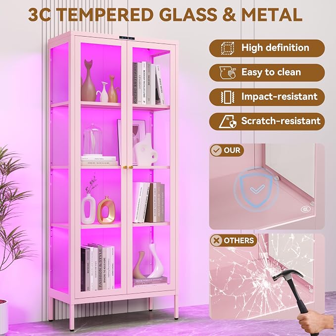 Polup Glass Display Cabinet - Image 5