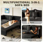 KEIKI 81.9" Sleeper Sofa, 3-in-1 Pull Out Couch Bed - Image 3