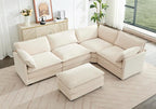 ROWHY 113'' Modular Sectional Cloud Couch, 5 Seater Corner Sofa Big Comfy by ROWHY