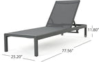 Christopher Knight Home Cape Coral Outdoor Aluminum Chaise Lounges - Image 3
