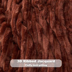 NEWCOSPLAY Fleece Ribbed Cozy Twin Blanket - Image 5