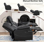 ANJ Premium Genuine Manual Reclining Sofa Set - Image 3