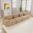 Boneless Sectional Couch, No Assembly Required, 152.7” Modular Cloud Sofa by ModonChicSofasCouches