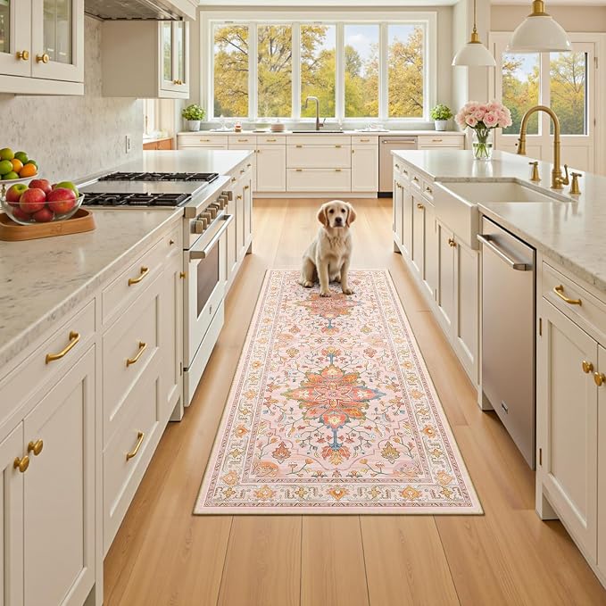 RELEANY Washable Area Rug, Runner 2'x5', Water Repellent, Pet Friendly - Image 2