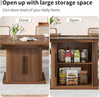 Extendable Dining Room Table for 4-6, 47-65 Inch Rectangle Kitchen Dining Table - Image 8