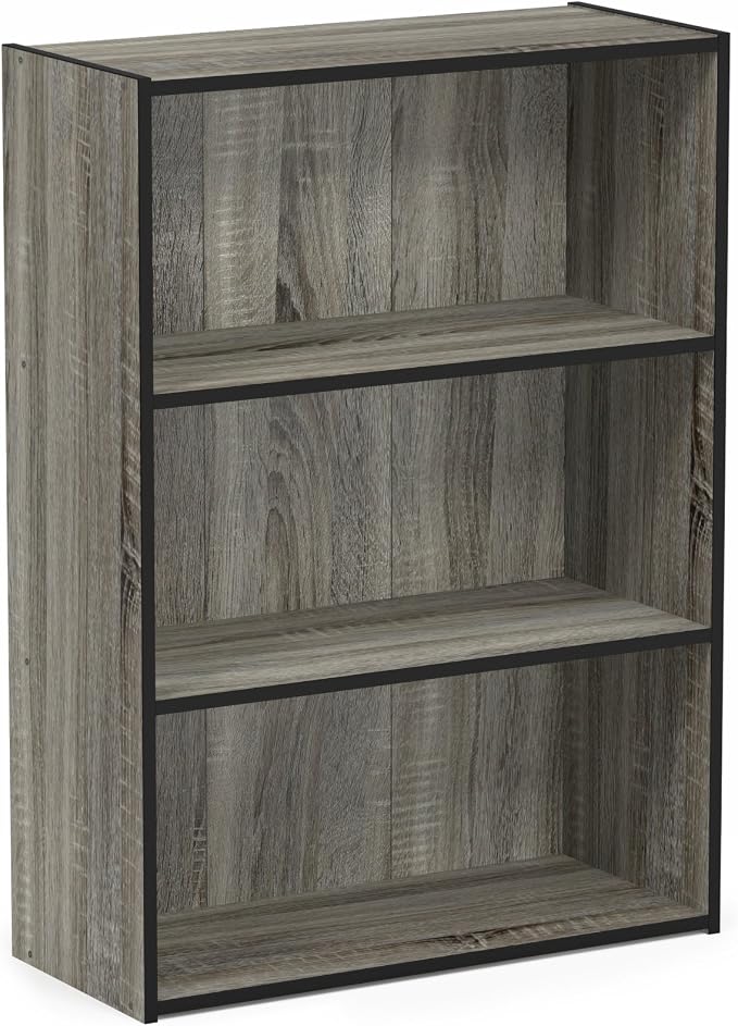 Furinno PASIR Book Shelf, 3-Tier Bookshelf, Storage Shelves Bookcase, 9.7 x - Image 6