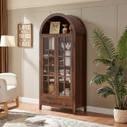 RowyPoey Farmhouse Arched Cabinet - Image 4