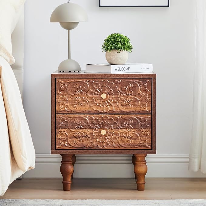 Nightstand, Farmhouse Bedside Table - Image 6