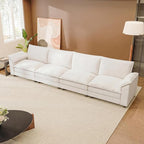 JUMMICO 159" Modular Sectional Chenille Couches Linear Sofa - Image 7