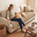 Couch Cover for Dogs, Washable Non Slip Plush Flannel Sofa Protector | Thick - Image 2