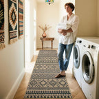Lahome Boho Washable Easy Jute Runner Rug, 2x8 Kitchen Runner Rug Non Slip | - Image 7