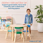 ECR4Kids Bentwood Table and Curved Back Chair Set, Kids Furniture, Contemporary - Image 3