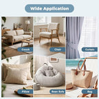 BESEZX Linen Fabric Repair Patch，3 PCS 9 * 11 Inch Self-Adhesive Couch Fabric - Image 6