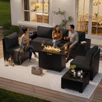 Patio Furniture Set, Wide Armrest Outdoor Furniture Set - Image 2