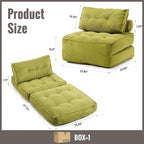 Folding Sofa Bed Convertible Sleeper Chair 33" - Image 2