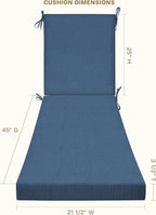 Honeycomb Outdoor Chaise Lounge Cushion - Image 2