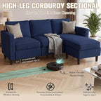 JAMFLY Couches for Living Room, 3-Seat Reversible Sectional Sofa - Image 8