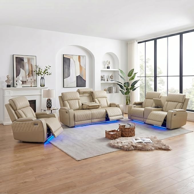 3-Piece Power Recliner Set by Unknown
