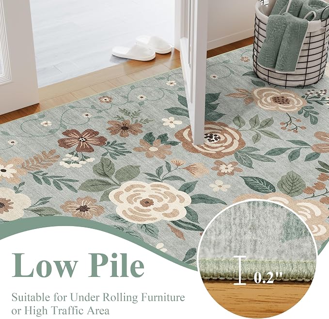 DUKINO 2.6x8 Runner Rug Washable Runner Rug - Image 7
