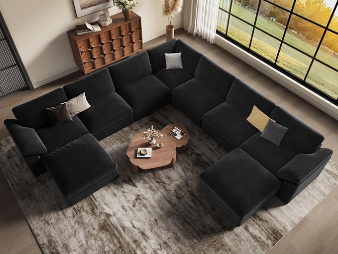 EASE MOOSE Oversized L Shaped Sectional Modular Sofa, Large U Shaped Sectional - Image 4