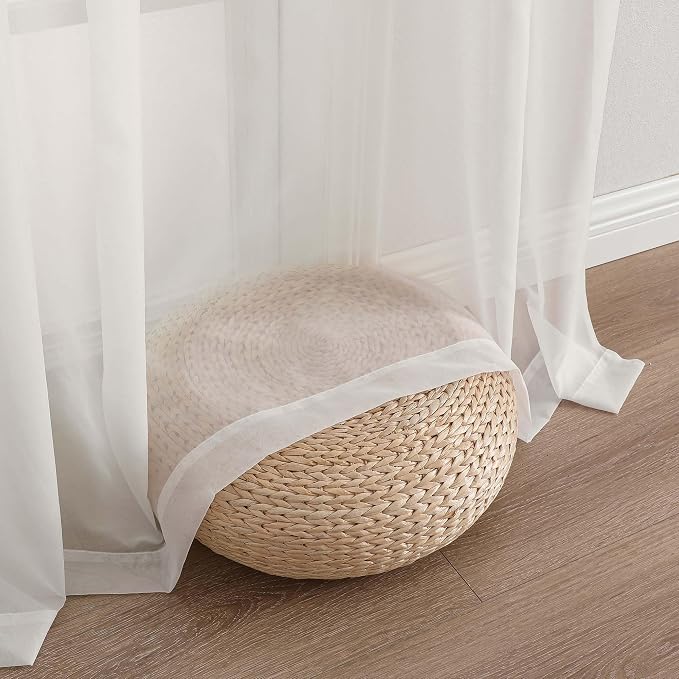 Ivory Sheer Curtains 108 Inches Long - Image 7