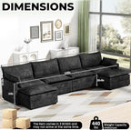 LEVELEVE 147" U-Shape Modular Sofa - Image 3
