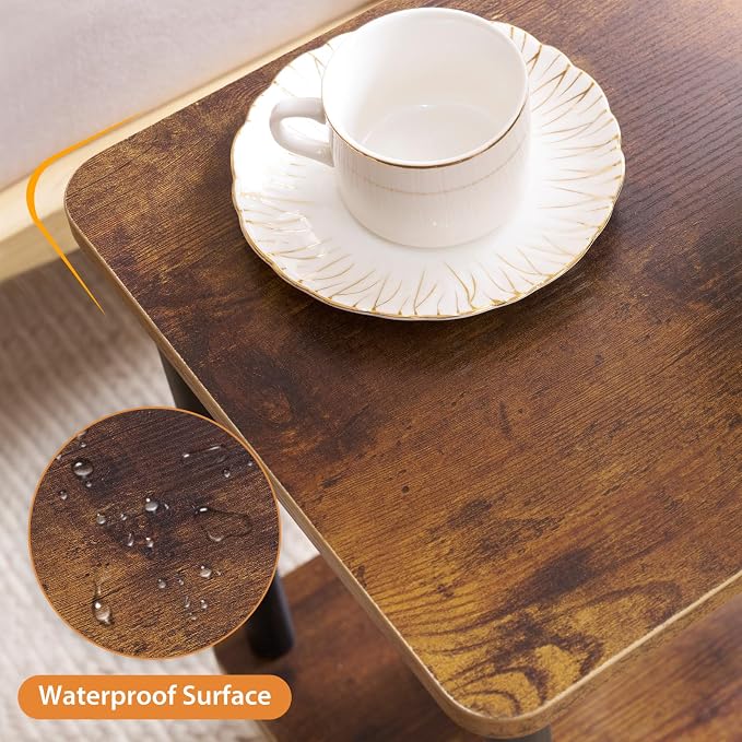Apicizon 2 Tier End Table, Small Side Table - Image 8