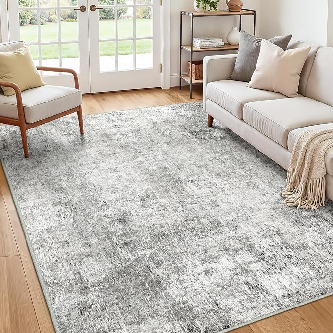 RELEANY Washable 6'x9' Abstract Area Rug - Image 4
