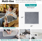 Velvet Couch Arm Covers, Headrest/Backrest Cover, Seat Slipcover - Image 3